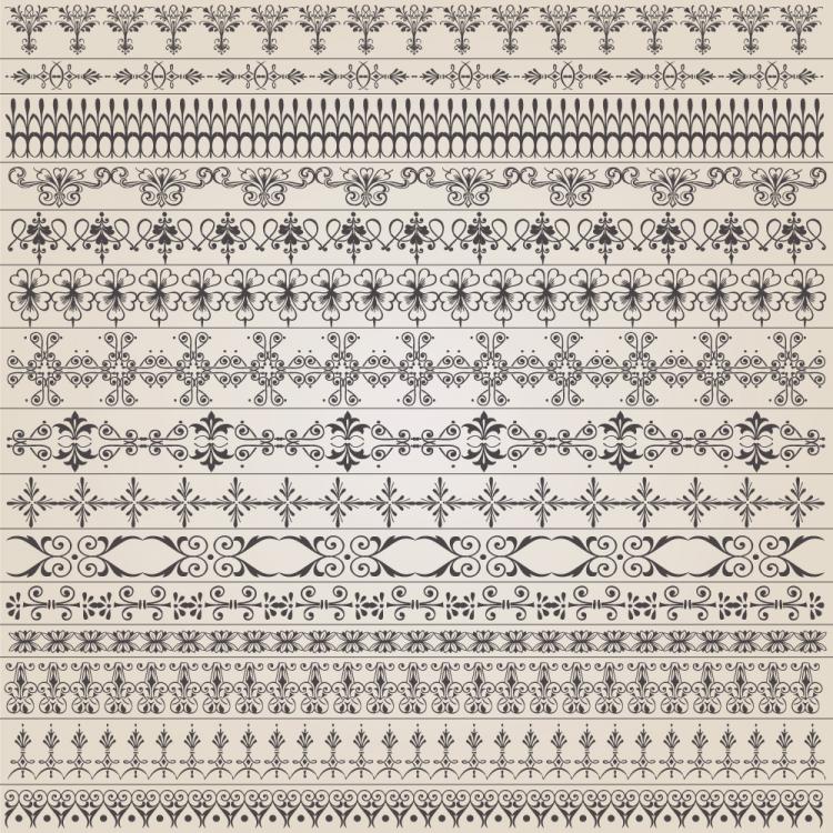 free vector Europeanstyle lace pattern 01 vector